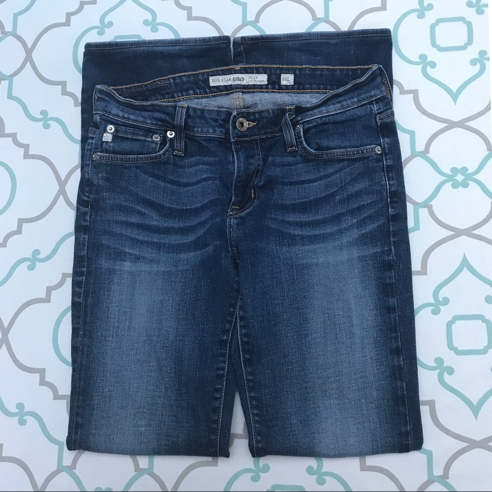 💙👖BIG STAR!! DARK WASH!!👖💙28 5/6 32” AWESOME!! - Picture 7 of 8